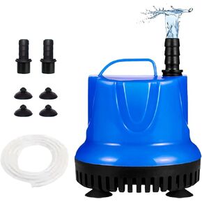 475GPH Submersible Pump 25W Fountain Water Pump, 1800L/H, with 5.91ft High Lift, 2 Nozzles 4 base for Fish Tank, Pond Fountains, Aquarium, Statuary, Hydroponics in Saudi Arabia