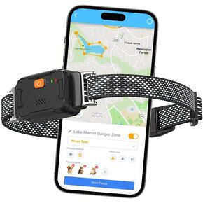 جهاز تعقب الحيوانات الأليفة الذكي بنظام تحديد المواقع العالمي (GPS) للكلاب، طوق تتبع LTE في الوقت الحقيقي، مراقب نشاط بدون حدود للمسافة، مقاوم للماء IPX7، تنبيهات سياج افتراضية وهروب، عمر بطارية 5 أيام، اشتراك مجاني لمدة عام in Kuwait