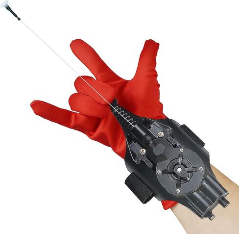 SUIZU Web Shooters, Spider Silk Launcher for Kids - USB Charging, Rope Launcher - Can Grab Small Objects(Black) in Saudi Arabia