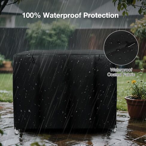 48 Inch Dog Crate Cover for Heavy Duty Dog Cages 900D Oxford Fabric Insulated Dog Kennel Cover UV-Resistant Chewproof Soundproof Windproof Rainproof Fit for Wire Dog Cage (Not Include Cage) in Kuwait