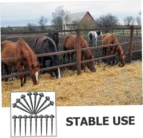 TOYANDONA 50pcs Horseshoe Nails Compact Small Hoof Nails Sturdy Iron Replaceable Hoof for Horse Farrier Supplies Equestrian Horse Equipment in Kuwait
