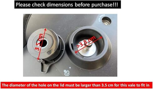Release Valve (Pressure Release Valve) Works With Selected (Not all) 4 and 8 Quart Crock-Pot Express Crock Multicookers. Will Not Fit 6 & 10 Qt Models in Kuwait