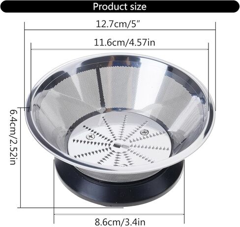 Replacement Juicer Machine Part, Juicer Cutter Multifunctional Mesh Filter Basket for Wje4001d, Efficient Juicing Accessory in Kuwait