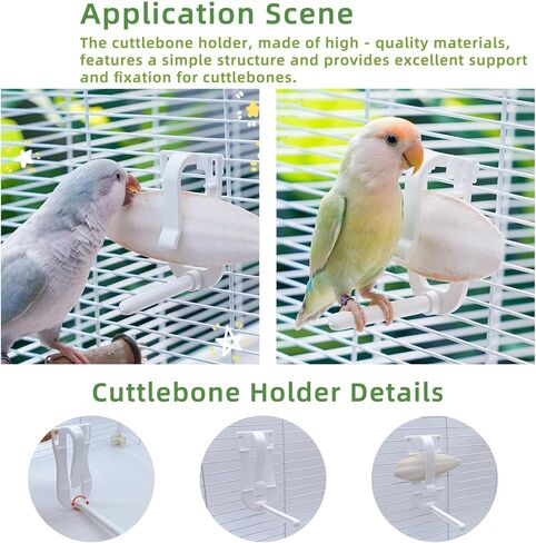 4.3"-4.7" Cuttlebone for Birds,Parakeets Cuddle Bone Beak Trimming,Premium Calcium Natural Cuttlefish Bone for Parrot,Cockatiel,Budgie,Tortoise, Snails,Reptiles,20 Pcs in Kuwait