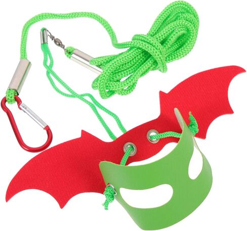 Cabilock Festive Edition Gecko Harness Leash Set with Decorative Wings, Outdoor Reptile Traction Rope for Lizards and Geckos, Holiday Lizard Harness Leash for Safe Walking and Travel in Kuwait