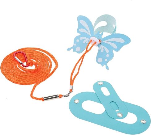 Totority Adjustable Wing-Shaped Lizard Harness Leash, Blue Reptile Harness Kit for Bearded Dragon and Gecko, Outdoor Pet Traction Rope for Small Lizards in Kuwait