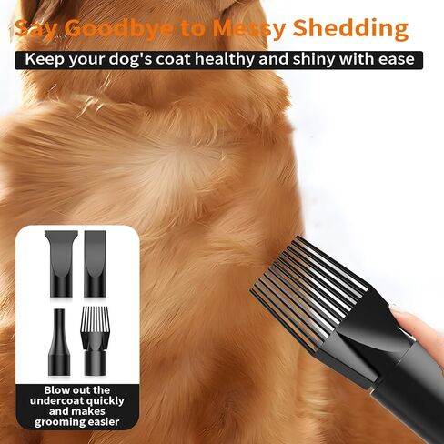 PETNF Dog Dryer for Pet Grooming, Dog Hair Dryer Blower Dog Blow Dryer High Velocity Air Forced Blow Dryer for Large Dogs,Noise Reduction Pet Hair Dryer 3.2HP Adjustable Speed Temp Dogs Grooming Bath in Kuwait