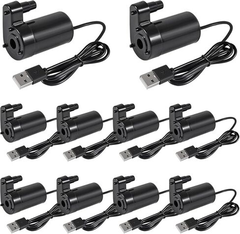 10PCS DC 3-5V USB Micro Submersible Mini Water Pump, for Aquariums Fish Tank Pond Fountain Hydroponics Garden in Kuwait