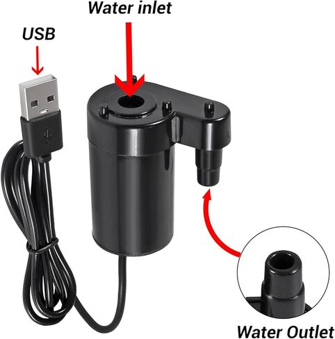 10PCS DC 3-5V USB Micro Submersible Mini Water Pump, for Aquariums Fish Tank Pond Fountain Hydroponics Garden in Kuwait
