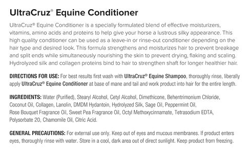 UltraCruz Equine Oatmeal Horse Shampoo and Conditioner Bundle, 32 oz Each in Kuwait