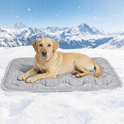 Dog Cooling Mat Q-Max>0.4 Self Cool Pad for Dogs and Cats with Anti-Slip Bottom, Washable Portable Pet Sleeping Pad for Summer，Larger Size 39.4" *27.6" in Kuwait
