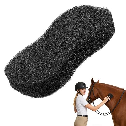 Horse Grooming Shower Sponge for Cleaning and Massage,Reusable Versatility Brush Scrubber Tool for Body Hair,1 Pack in Kuwait