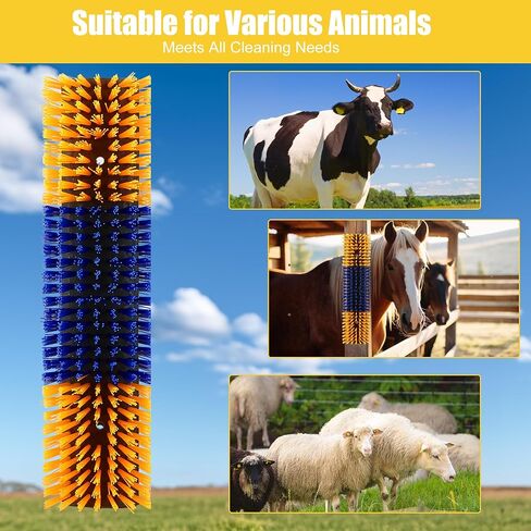 Livestock Scratch Brush, 2-Pack for Horse Grooming, Help Stay Comfortable on The Back of Livestock Cattle Scratch for Goat, Cow, Sheep, Pig and Other Animals in Kuwait