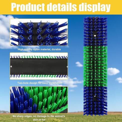 Livestock Scratch Brush, 2-Pack for Horse Grooming, Help Stay Comfortable on The Back of Livestock Cattle Scratch for Goat, Cow, Sheep, Pig and Other Animals in Kuwait