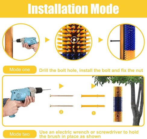 Livestock Scratch Brush, 2-Pack for Horse Grooming, Help Stay Comfortable on The Back of Livestock Cattle Scratch for Goat, Cow, Sheep, Pig and Other Animals in Kuwait