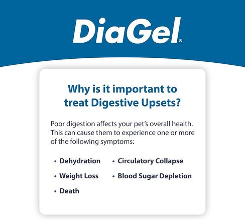 DiaGel for Small Dogs (1-30 lbs.) - Orally Administered Gel for Occasional Loose Stools and Digestive Upset - Natural Pet Products - Van Beek Natural Science in Kuwait