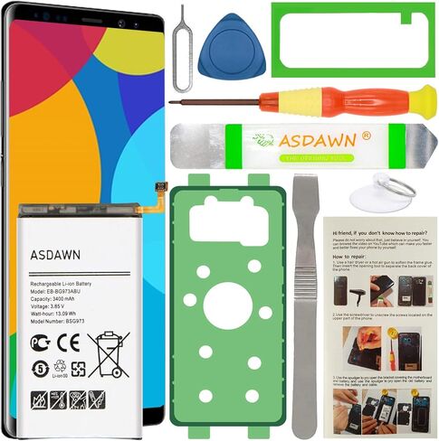 ASDAWN EB-BG935ABE Battery for Samsung Galaxy S7 Edge, Galaxy S7 Edge SM-G935 G935A/T/P/V with Back Cover Adhesive+Battery Adhesive+Tools+Installation Instruction(Back Glass Not Included) in Saudi Arabia