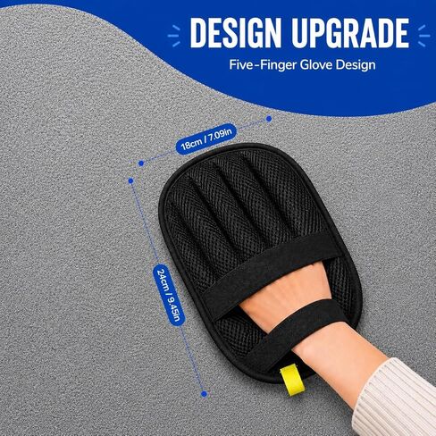 Pet Hair Removal Glove for Dogs & Cats, Newly Upgraded Reusable Electrostatic Pet Hair Remover Tool for Couch, Furniture, Bedding, Clothing & Car Seats in Saudi Arabia