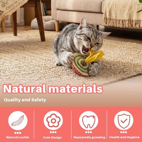 Walfront Interactive Cat Toy for Indoor Cats, Self Play Wobble Catnip Toy with Feather, Durable Bite-Resistant Cat Enrichment Toy for Boredom Relief and Independent Play in Kuwait