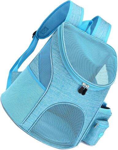 Dog Backpack, Breathable Polyester Ventilated Dog Backpack with Snack Pocket for Walking in Kuwait