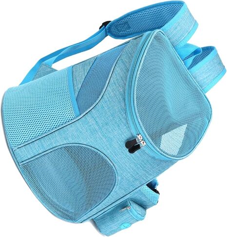 Dog Backpack, Breathable Polyester Ventilated Dog Backpack with Snack Pocket for Walking in Kuwait