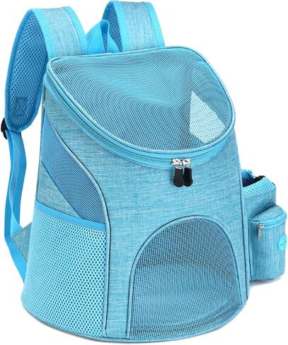 Dog Backpack, Breathable Polyester Ventilated Dog Backpack with Snack Pocket for Walking in Kuwait