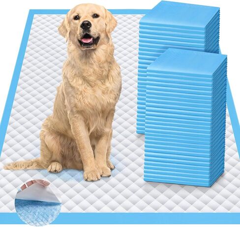 Upgraded 4XL 36"x36" 6 Layers Dog Pee Pads, Ultra Absorbent Pee Pads, Absorb up to 12 Cups, Leak-Proof & Quick Dry Puppy Pads for Puppy,Surgery, Older,Cats, Rabbits,30 Counts in Kuwait