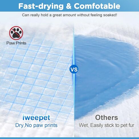 Upgraded 4XL 36"x36" 6 Layers Dog Pee Pads, Ultra Absorbent Pee Pads, Absorb up to 12 Cups, Leak-Proof & Quick Dry Puppy Pads for Puppy,Surgery, Older,Cats, Rabbits,30 Counts in Kuwait