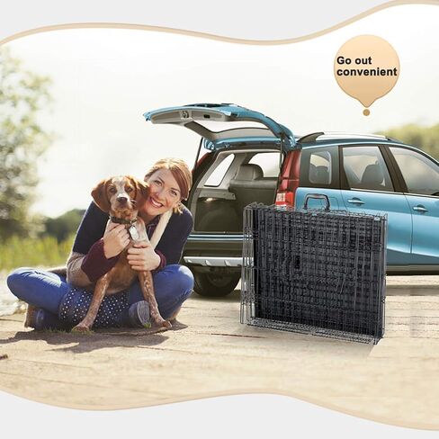 BestPet جديد القط الكلب قفص بيت الكلب للطي قفص سلك معدني مع مقسم (48 ") in Kuwait