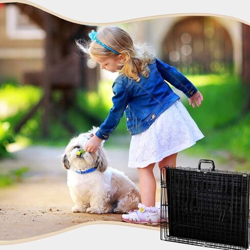 BestPet جديد القط الكلب قفص بيت الكلب للطي قفص سلك معدني مع مقسم (48 ") in Kuwait