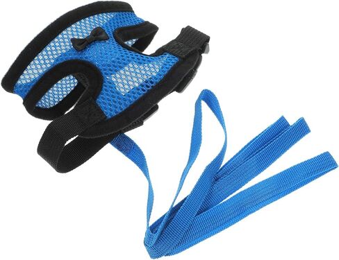 Cabilock Breathable Chicken Harness and Adjustable Pet Walking Leash with Mesh Vest, Blue S Size, Comfortable Bowknot Design for Chickens, Ducks, and Small Poultry Random Color in Kuwait