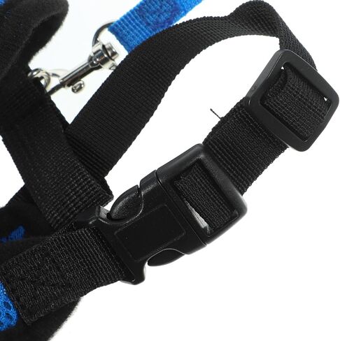 Cabilock Breathable Chicken Harness and Adjustable Pet Walking Leash with Mesh Vest, Blue S Size, Comfortable Bowknot Design for Chickens, Ducks, and Small Poultry Random Color in Kuwait