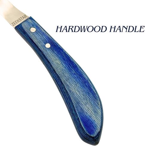 ZEESKTAR Bot Fly Knife for Horses – Stainless Steel Bot Egg Removal Tool, Curved Serrated Scraper with Ergonomic Blue Handle for Horse Grooming in Kuwait