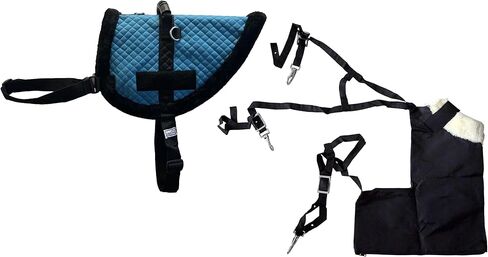 Miniature Quilted Vest/Pad with Bun (Poop) Bag for Therapy Miniature Horse in Saudi Arabia