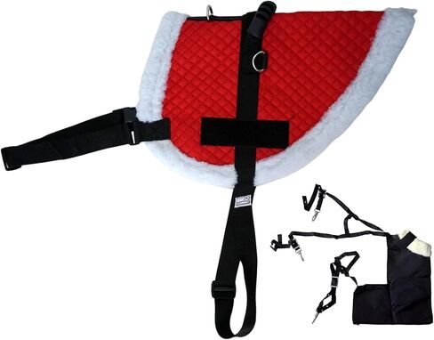 Miniature Quilted Vest/Pad with Bun (Poop) Bag for Therapy Miniature Horse in Saudi Arabia