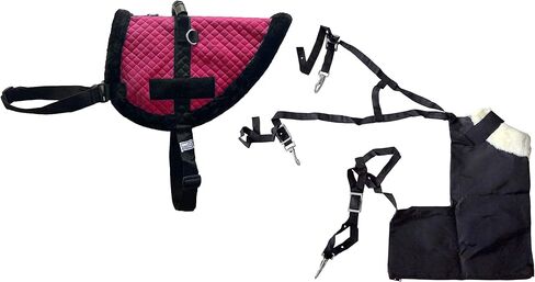 Miniature Quilted Vest/Pad with Bun (Poop) Bag for Therapy Miniature Horse in Saudi Arabia