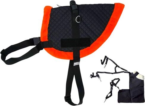 Miniature Quilted Vest/Pad with Bun (Poop) Bag for Therapy Miniature Horse in Saudi Arabia