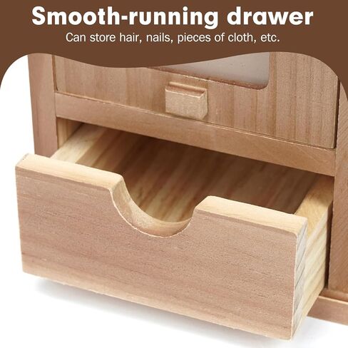 Cat Urn for Ashes with Movable Picture Frame, Wooden Urn Cat Ashes Box Pet Loss Gifts Ashes Casket for Dogs Cats Rabbit Small Pet, 4.72x4.72x6.73 (Walnut Brown, S) in Kuwait