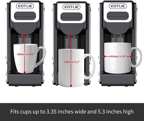 KOTLIE 4-in-1 Espresso Capsule Coffee Machine, Single Serve Coffee Maker for K*cup/Nes/DG/Ground Coffee, 19Bar, 1L,ST-550(silver) in Kuwait