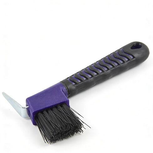 3 Pcs Horse Hoof Pick with Brush, 2-in-1 Hoof Pick for Horses with Soft Grip Rubber Handle, Grooming Brush Tool for Horse Grooming Supplies(Red&Purple&Blue) in Kuwait
