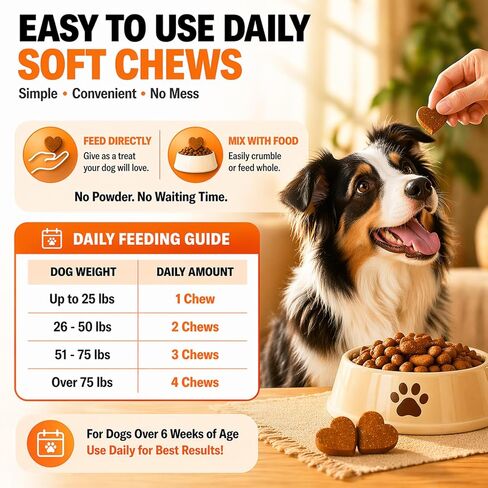 Pancreatic Enzymes for Dogs – 10X Pancreatin Digestive Enzyme Chews for EPI Support, Supports Digestive Stress, Pancreatic Issues & Healthy Weight Management – 150 Chews in Kuwait