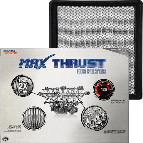 Spearhead Max Thrust Performance Engine Air Filter For All Mileage Vehicles - Increases Power & Improves Acceleration (MT-959) in Saudi Arabia