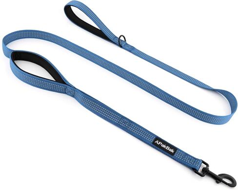 Double Handle Dog Leash 6 FT Reflective 2 Handle Traffic Lead with Padded Grip, Heavy Duty Nylon Leash for Walking Training, for Small Medium Large Dogs, Ranger Green in Saudi Arabia