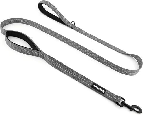 Double Handle Dog Leash 6 FT Reflective 2 Handle Traffic Lead with Padded Grip, Heavy Duty Nylon Leash for Walking Training, for Small Medium Large Dogs, Ranger Green in Saudi Arabia