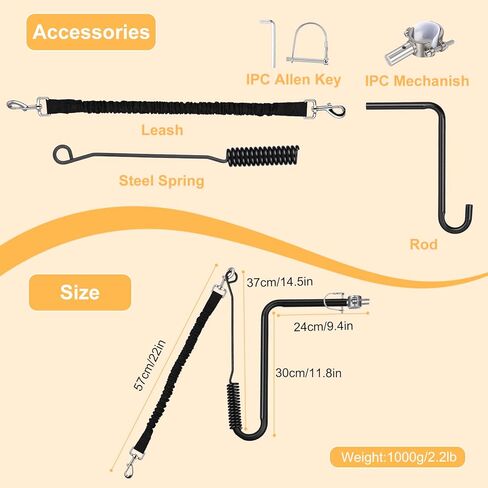 Dog Bike Leash, Hands Free Dogs Bike Attachment, Bike Riding Dog Hands Leash for Exerciser Training, Jogging, Cycling and Outdoor, Reflective Design & Shock Absorbing Elastic Rope in Kuwait
