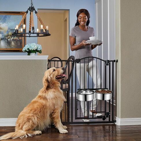 Dog Crate Water Bowls 2Pack, 40oz Stainless Steel Dual Hanging Pet Bowls, Wall-Mounted Dog Food & Water Feeder, Elevated Non-Spill Kennel Bowl Set for Medium & Large Dogs and Cats in Kuwait