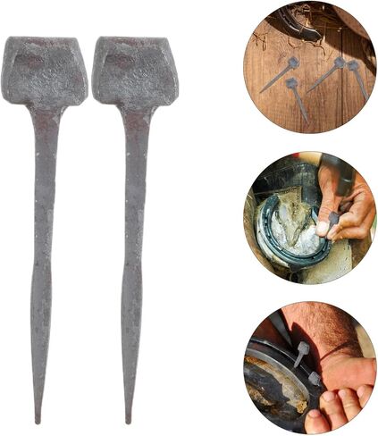 Milisten 20pcs Iron Horseshoe Nails Hoof Maintenance Tools 4cm Metal Hoof Accessories for Horse Shoeing and Farrier Care in Equestrian Sports in Kuwait
