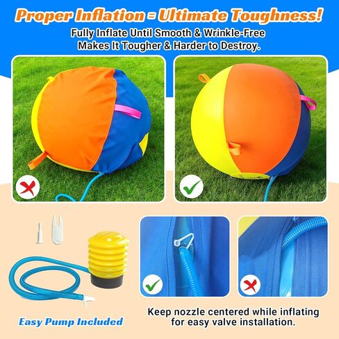 Hap Tim Herding Ball for Dogs 25 Inch Interactive Large Dog Ball with Handles Durable Outdoor Training Dog Toy for Medium to Large Dogs Corgis Australian Shepherd Cattle Dog Border Collie & Horses in Kuwait