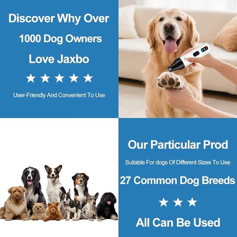 2026 New Dog Nail Clippers صامت، هادئ، مطحنة أظافر للكلاب، كفوف غير مؤلمة للعناية والتنعيم، ماكينة تشذيب أظافر الحيوانات الأليفة الكهربائية للقطط والحيوانات الأخرى، مثالية للكلاب الحساسة من جميع السلالات والأحجام in Kuwait