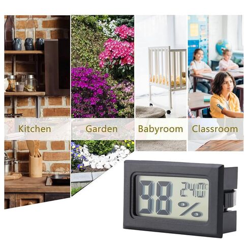 Fafeicy Digital Humidity Meter Compact Monitor for Reptile Vivariums and Greenhouses with Accurate Temperature Range -58 to 140 Fahrenheit in Kuwait